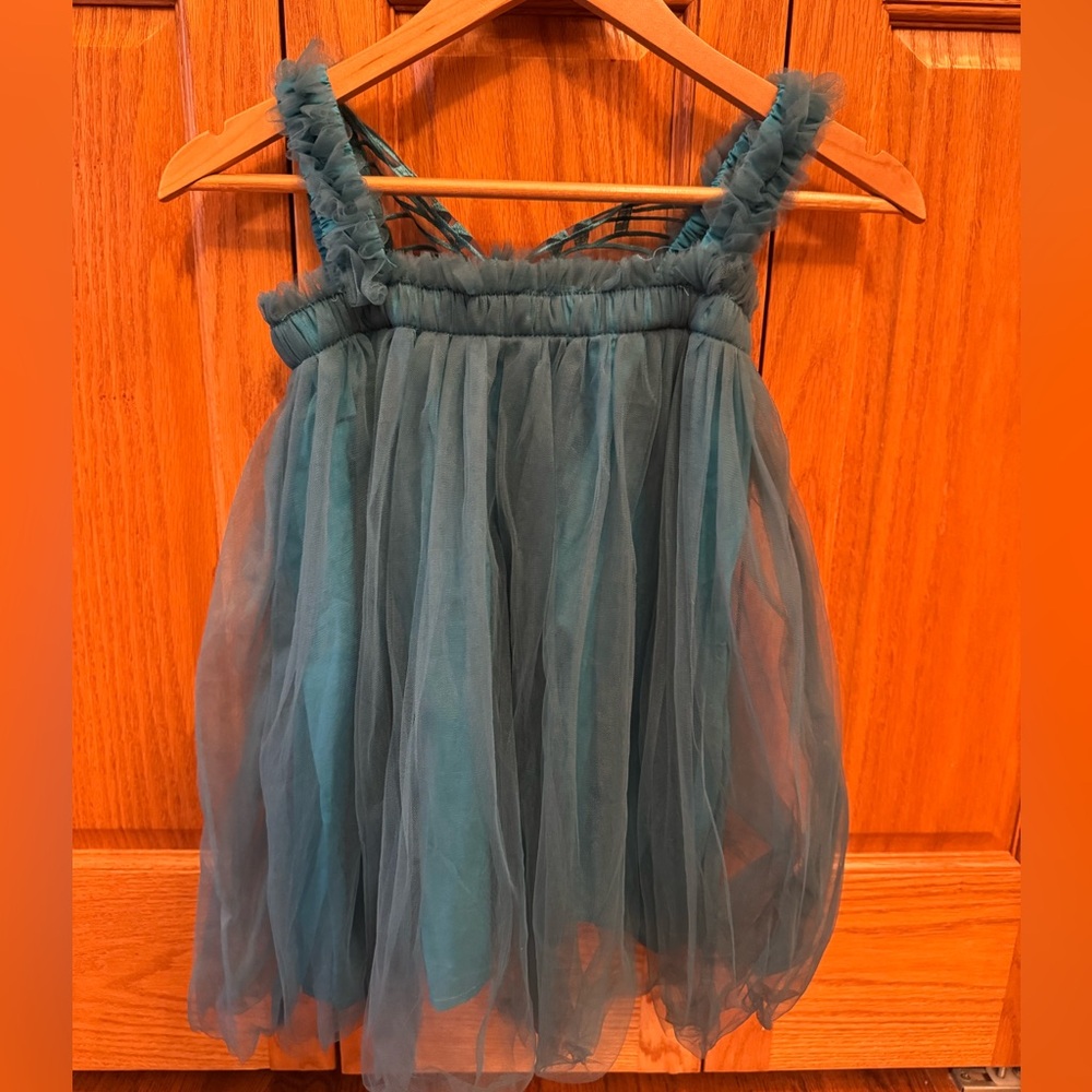 Teal Tulle Dress
